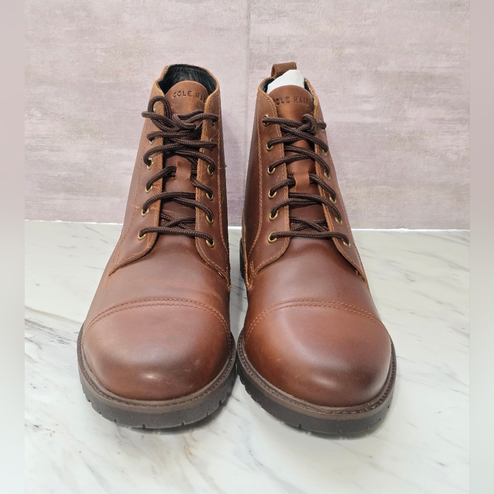 Brown Leather Men's Boots - Picture 3 of 7